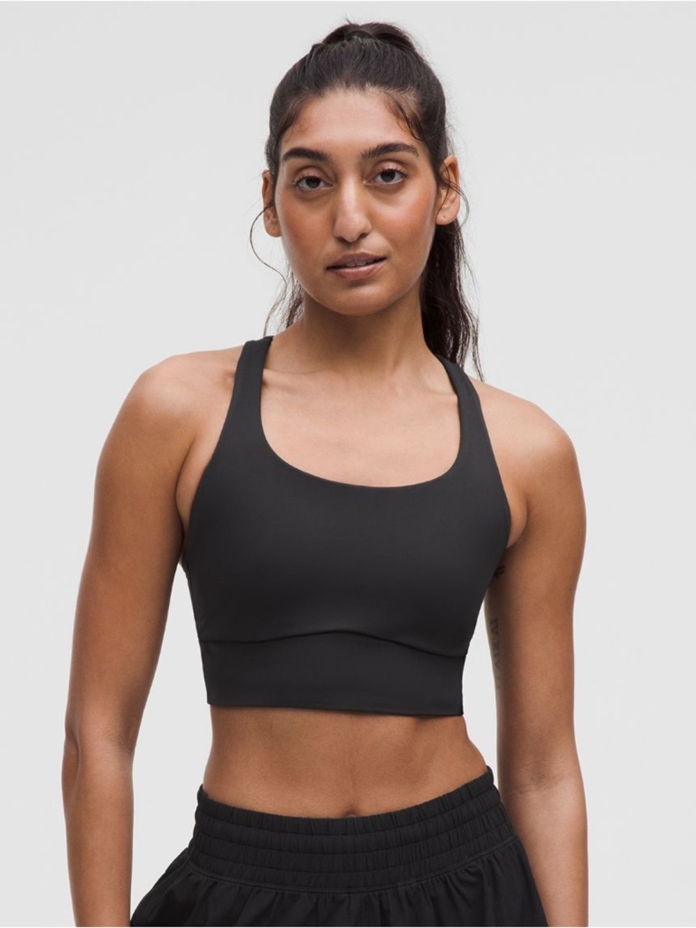 Lululemon Energy Longline Sports Bra in Black